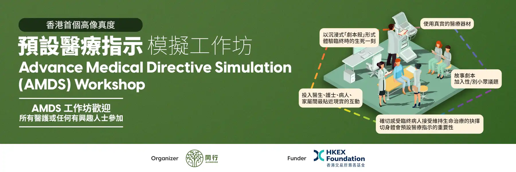 香港首個高像真度的預設醫療指示模擬工作坊